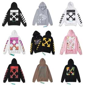 off white Yellow tape cordon couple sweatshirt-2227